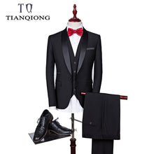 Load image into Gallery viewer, Brand Men Suit 2019 Wedding Suits for Men Shawl Collar 3 Pieces Slim Fit Burgundy Suit Mens Royal Blue Tuxedo Jacket QT977