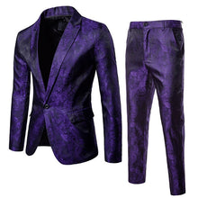 Load image into Gallery viewer, Men casual style Suit And Pants Two Pieces Sets Slim Suits Wedding Party Blazers Jacket Men&#39;s Business Groomsman suit pants Sets
