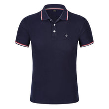 Load image into Gallery viewer, Dudalina Short Sleeve Polo Shirt Men 2019 Summer Casual &amp; Business Brand  Embroidery Striped Polos Shirts Para Hombre