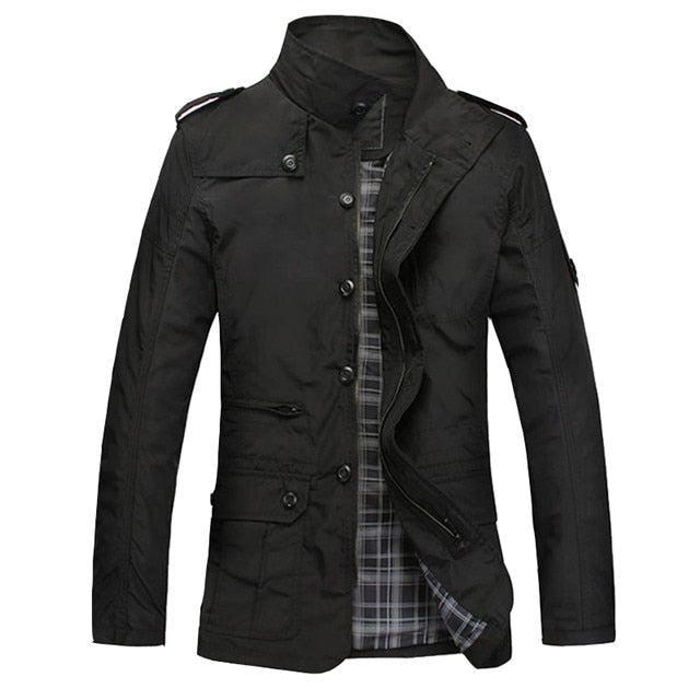 NaranjaSabor Fashion Thin Men's Jackets Hot Sell Casual Wear Comfort Windbreaker Autumn Overcoat Necessary Spring Men Coat N483