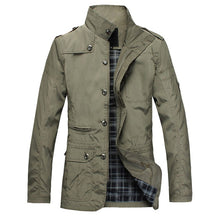 Load image into Gallery viewer, NaranjaSabor Fashion Thin Men&#39;s Jackets Hot Sell Casual Wear Comfort Windbreaker Autumn Overcoat Necessary Spring Men Coat N483