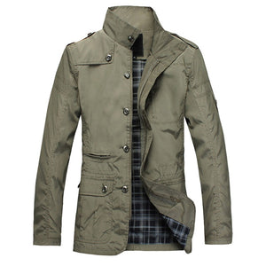 NaranjaSabor Fashion Thin Men's Jackets Hot Sell Casual Wear Comfort Windbreaker Autumn Overcoat Necessary Spring Men Coat N483