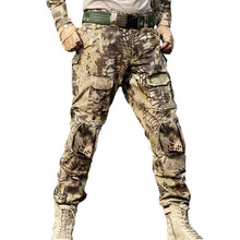 Load image into Gallery viewer, Tactical Pants Cargo Pants Men Military Knee Pad SWAT Army Airsoft Camouflage Clothes Hunter Field Work Combat Trouser Woodland