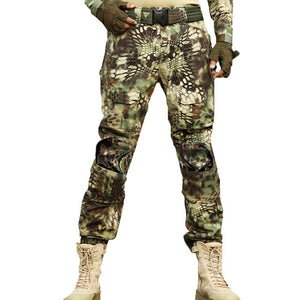 Tactical Pants Cargo Pants Men Military Knee Pad SWAT Army Airsoft Camouflage Clothes Hunter Field Work Combat Trouser Woodland