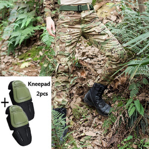 Tactical Pants Cargo Pants Men Military Knee Pad SWAT Army Airsoft Camouflage Clothes Hunter Field Work Combat Trouser Woodland