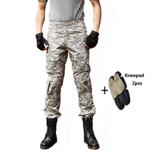 Load image into Gallery viewer, Tactical Pants Cargo Pants Men Military Knee Pad SWAT Army Airsoft Camouflage Clothes Hunter Field Work Combat Trouser Woodland