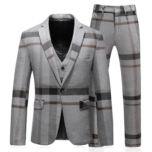 3 pieces terno masculino slim fit good quality fashion striped mens suits designers 2018 plus size 5xl