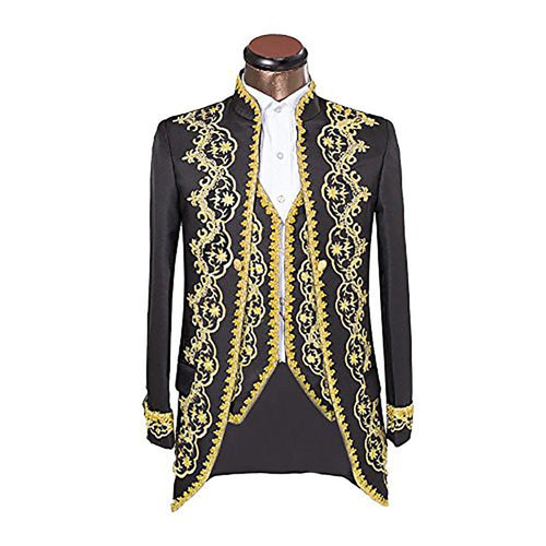 YUNCLOS Men's 3 Piece Casual Dress Suit Slim Fit Stylish Blazer Coats Jackets & Vest & Trousers