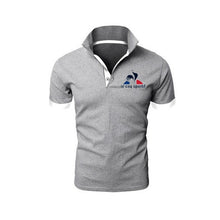 Load image into Gallery viewer, 2019 Summer Fashion New Men&#39;s Casual Short Sleeve Lapel POLO Shirt / Men&#39;s Solid Color Letter Printed POLO Shirt Tops