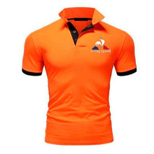 Load image into Gallery viewer, 2019 Summer Fashion New Men&#39;s Casual Short Sleeve Lapel POLO Shirt / Men&#39;s Solid Color Letter Printed POLO Shirt Tops