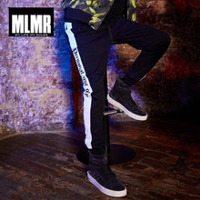 Load image into Gallery viewer, MLMR Men&#39;s Autumn Men Pants Letter Print Spliced Sweatpants Trousers Men Track Pants | 218314527